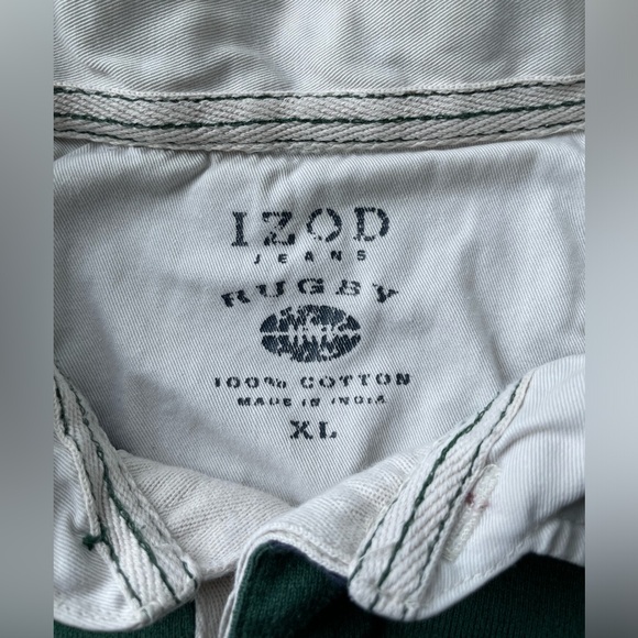 IZOD Rugby Striped Long Sleeve Shirt XL - Picture 5 of 13